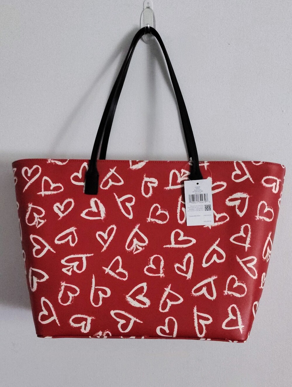Kate Spade Lipstick Hearts Tote & Cardholder - Picture 3 of 11